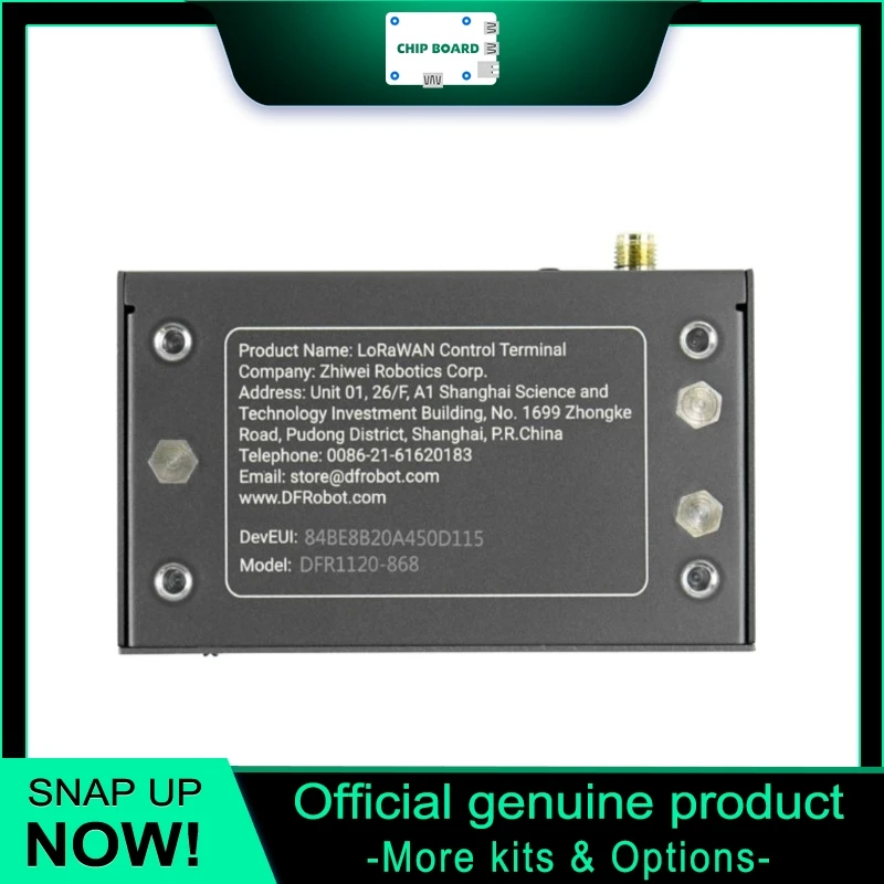Industrial LoRaWAN RS485 Control Terminal Operating on EU 868MHz Band with Long-Range Wireless Communication