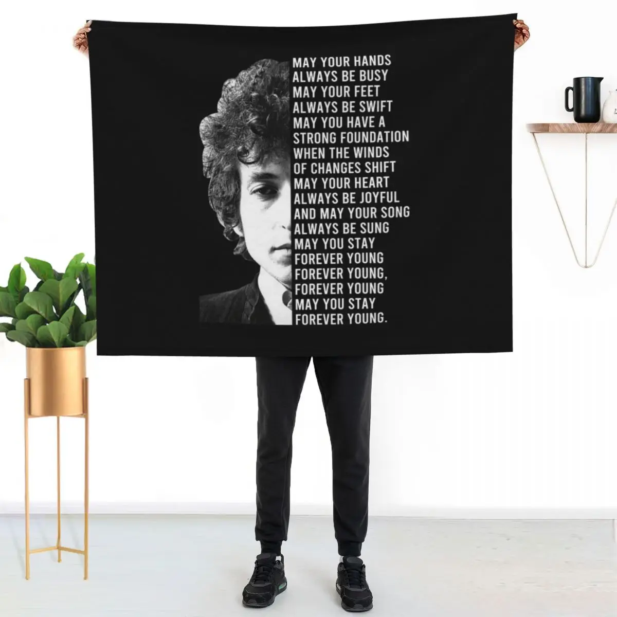 Forever Young Lyrics Throw Blanket Thins Camping Luxury Thicken for sofa christmas gifts Vintage Blankets
