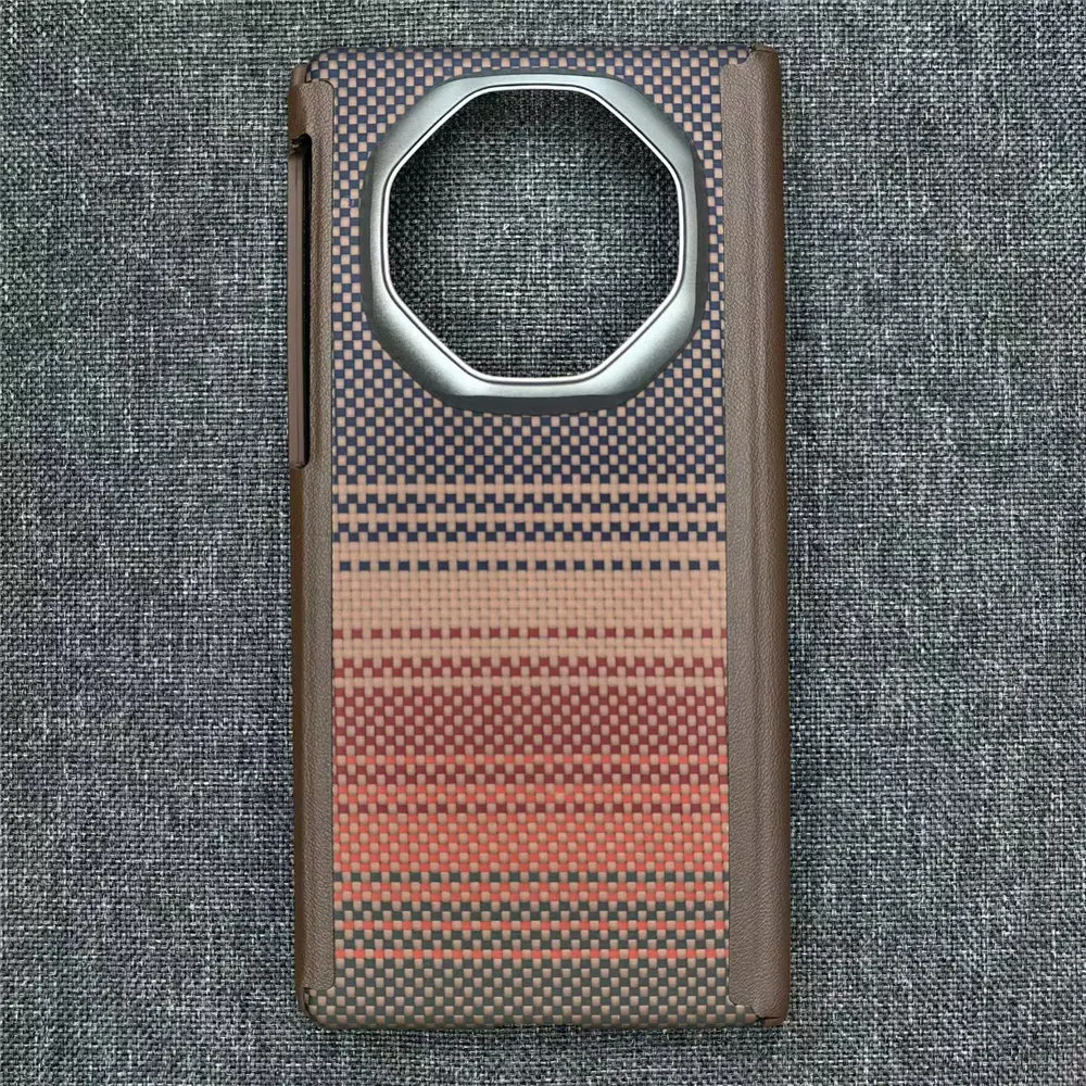 

Тонкий арамидный чехол из углеродного волокна для Magsafe, жесткий чехол с двойным шарниром для Huawei Mate XT