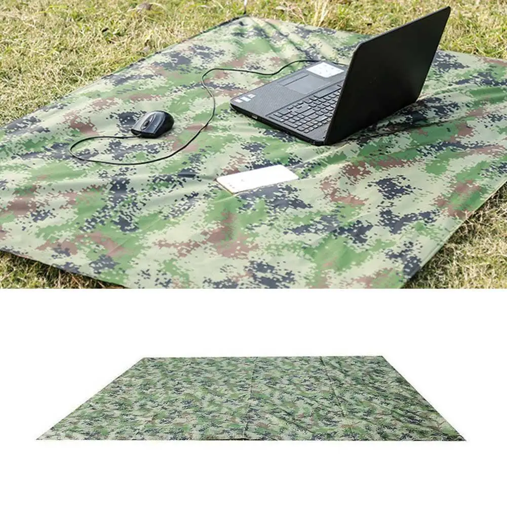 Camouflage Shelter Tourist Awning Canopy Tarp Tent Shade Ultralight Garden Canopy Sunshade Outdoor Camping Hammock Waterproof