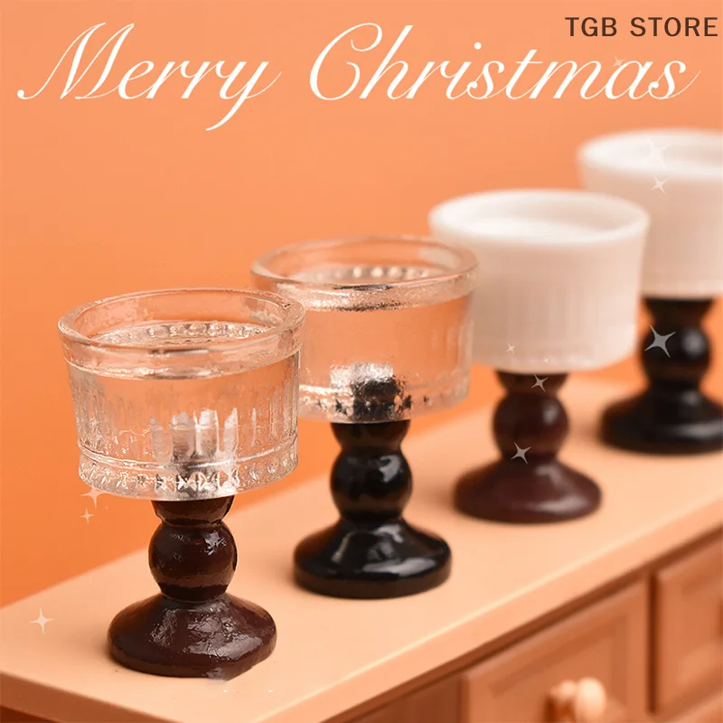 

10Pcs Dollhouse Miniaturas Christmas Decor Ice Cream Cup Play Doll House Accessories Toy Pretend Play Toy