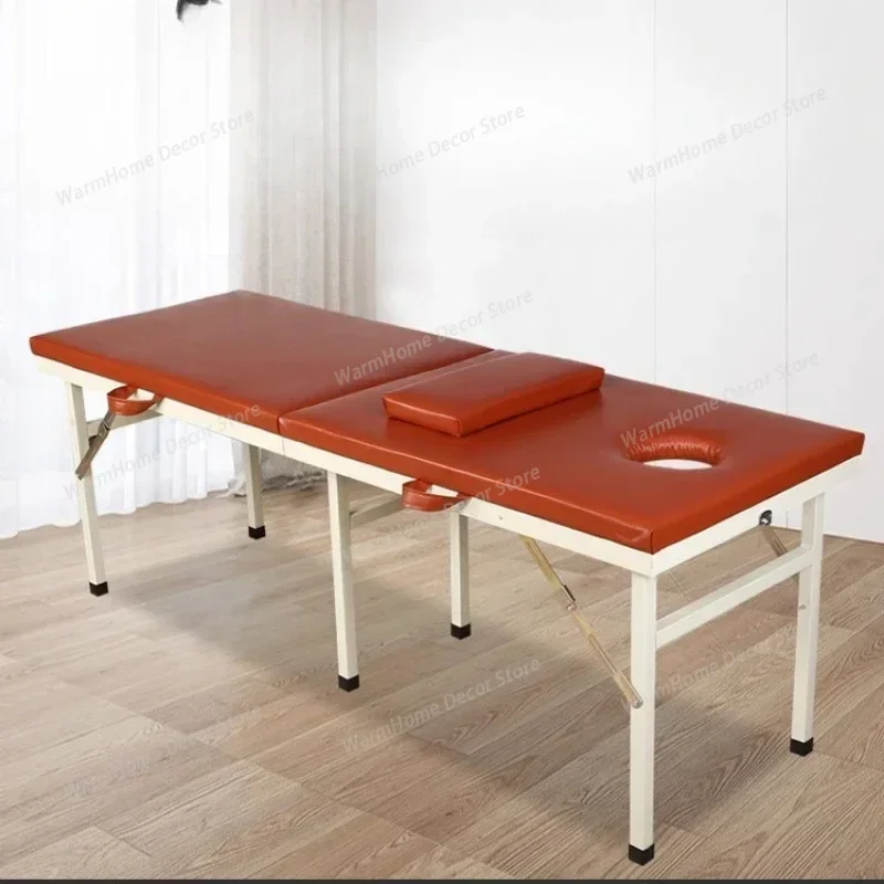 

Face Portable Massage Tables Folding Health Care Tattoo Iron Massage Tables Beauty PU Leather Furniture Массажный Стол MHAMC