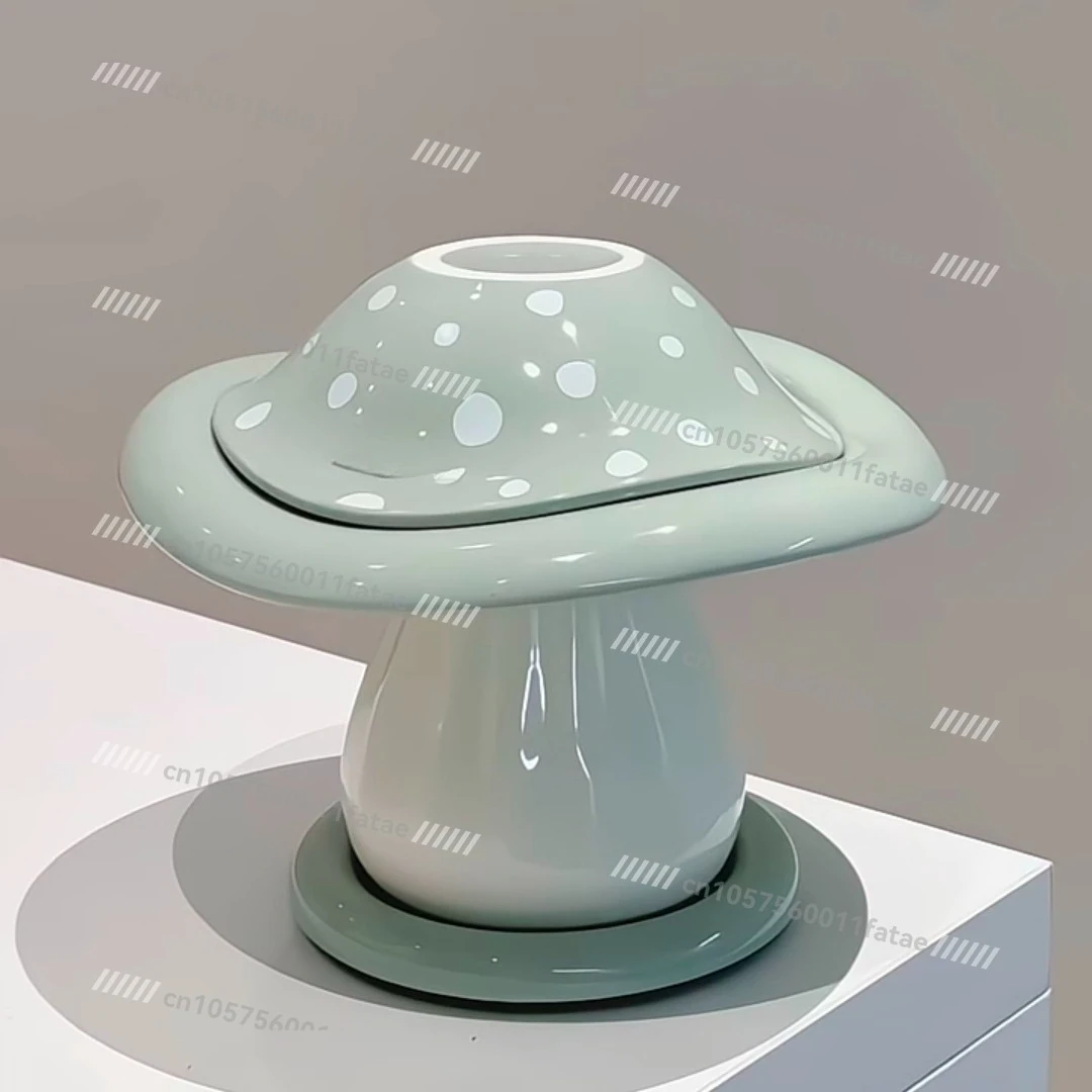 

Набор столовых приборов с грибами, милая домашняя кухня, керамическая посуда для завтрака и чашки