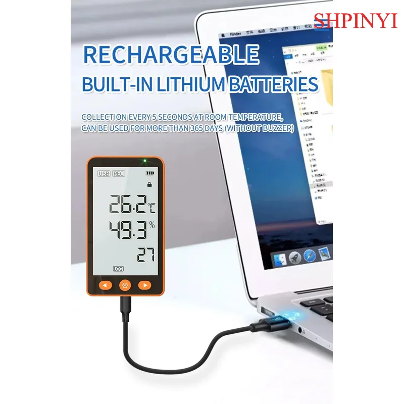 아이케시 GSP-80Pro LCD 데이터 로거 멀티 USB PDF 보고서 온습도 데이터 로거 CE FCC ROHS