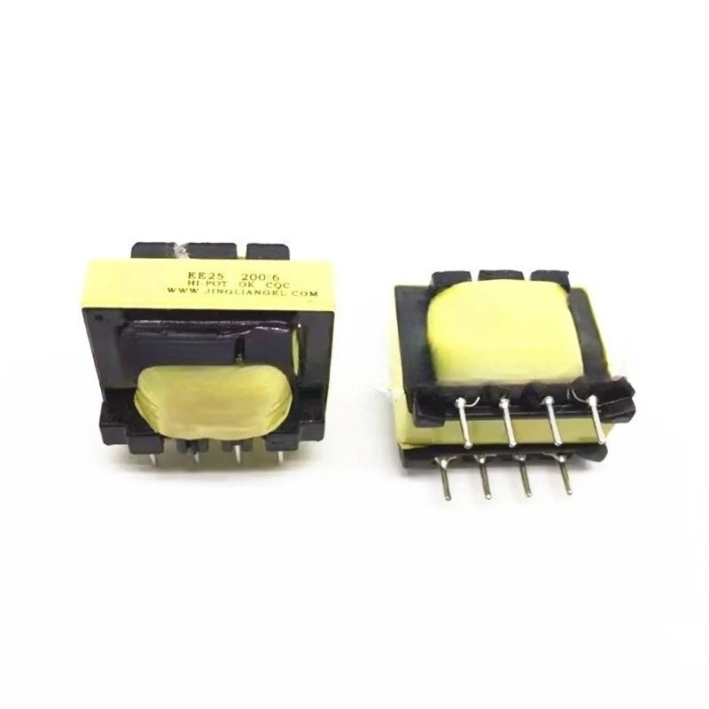 EE25 200:6:30 High Frequency Transformer, Full Copper 3-Winding Auxiliary Power Transformer for Welding Machine
