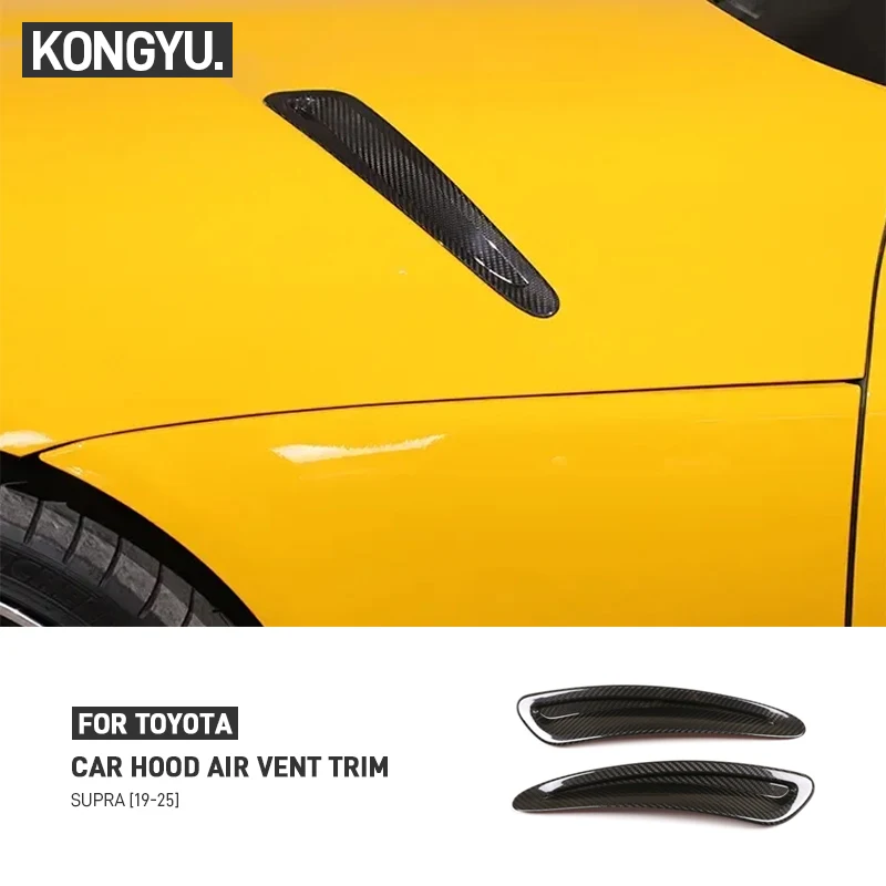 

Декоративная накладка на воздухозаборник капота из настоящего карбона для Toyota GR Supra A90 A91 MK5 2019-2025, аксессуары