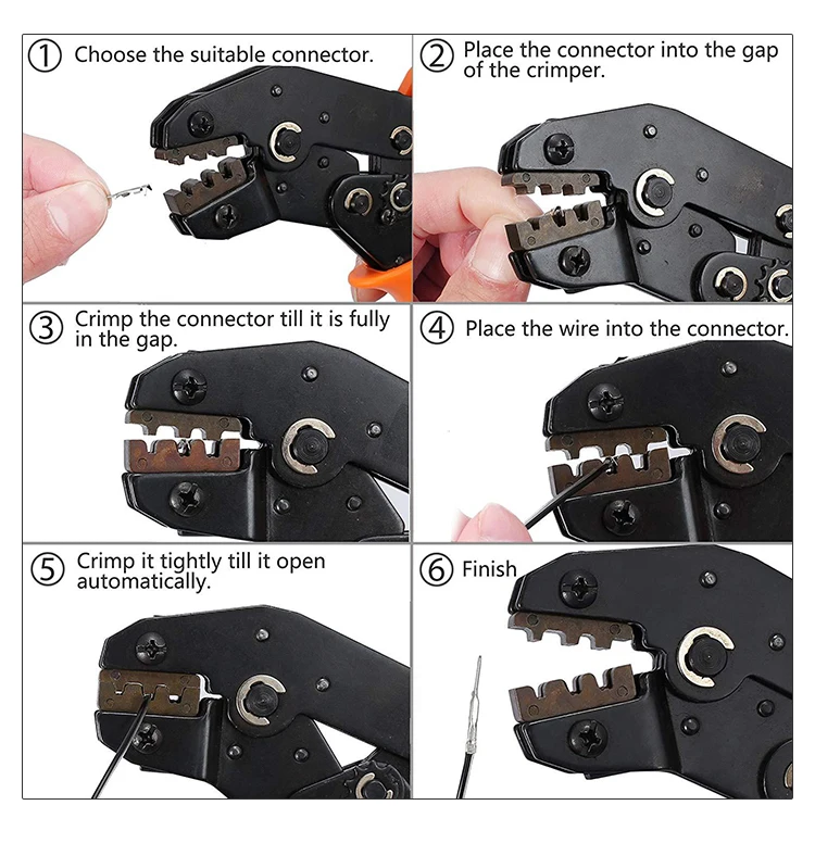 SN-28B Crimpzangen-Set XH2.54 SM-Stecker Federklemmenzange für JST ZH1.5 2.0PH 2.5XH EH SM Servoanschlüsse Crimper Tool Kit – Detail 3