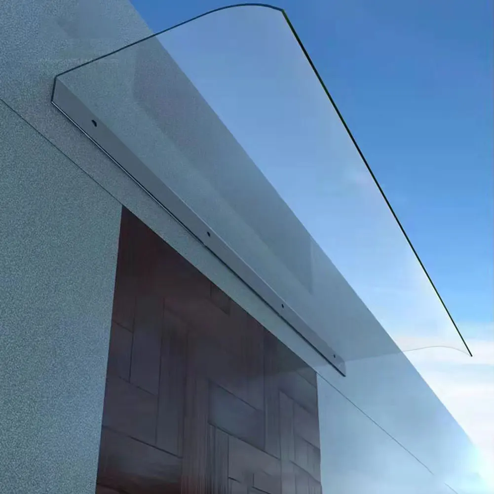 

Window Door Wall Canop Rain Protection Transparent Invisible Rain Shelter Cover No Bracket Awning Canopy Outdoor Door Awning