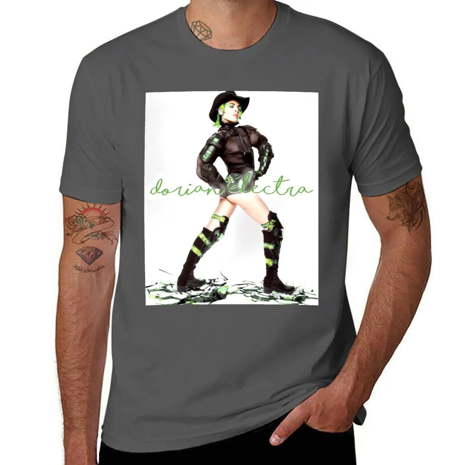 

Dorian Electra Hyperpop Design T-Shirt Daily Casual Short Sleeve Tee Shirt