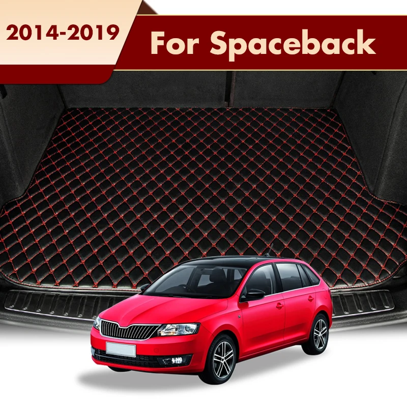 Car Trunk Mats Fit For Skoda Spaceback 2019 2018 2017 2016 2015 2014 Rear Trunk Tray Liner Cargo Pads Accessories Products