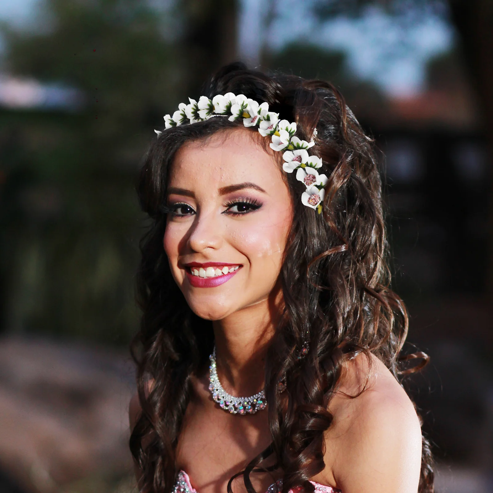 

Wedding Hair Accessories Simulated Flower Headband Bride for Bridesmaids Bridal Headpieces Beautiful Headdress