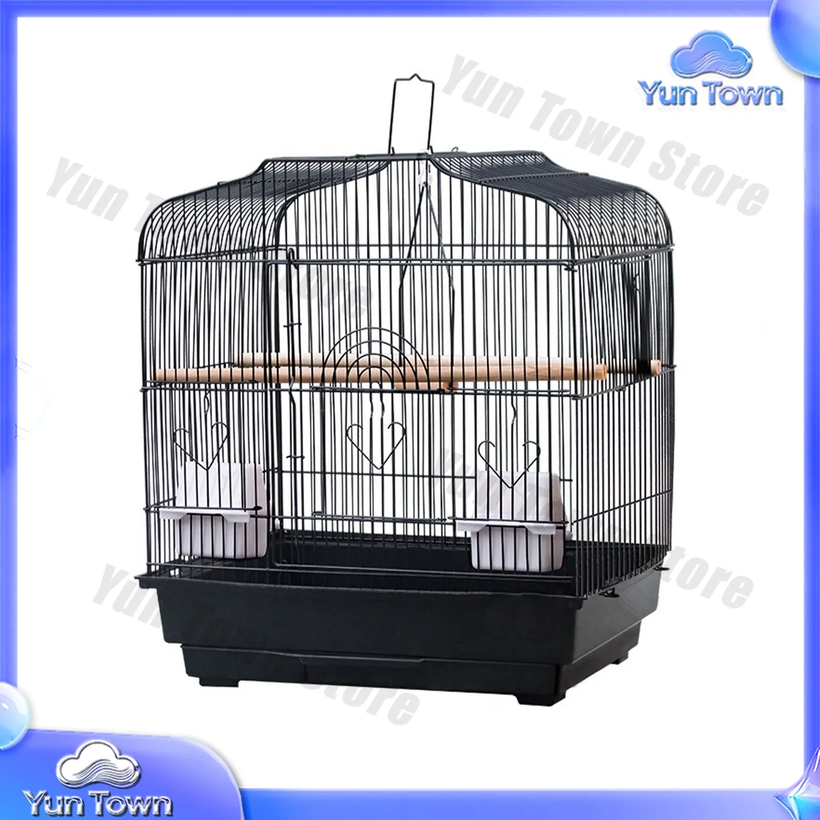 Travel Bird Cage Portable Birdcage with Handle and Perches for Small Parrots Canaries Cockatiels Lovebirds Finches Budgies