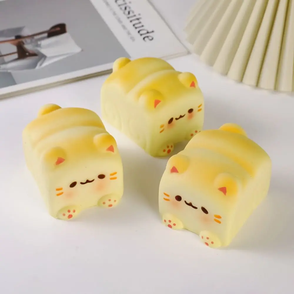 Interesting Simulated Toast Cat Squeeze Toy Lobster Crab Cartoon Fidget Toy Sensory Little Yellow Chicken Puppy Pinch Toy Funny
