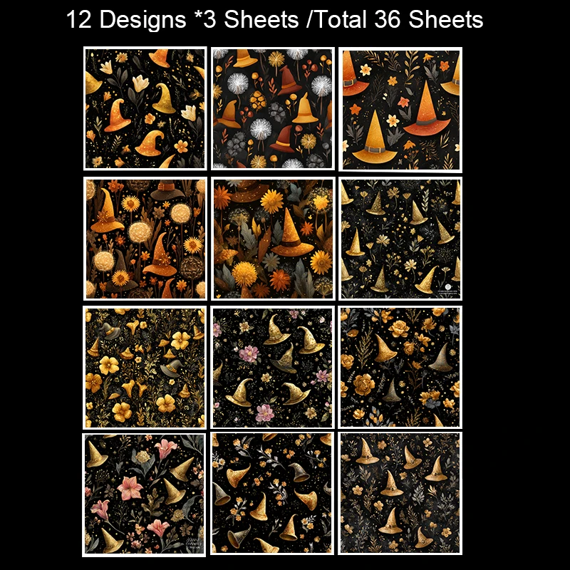 مجموعة سجل القصاصات مقاس 6 × 6 بوصات (36 ورقة): أنماط ختم السفر العتيقة - مثالية لسكرابوكينغ وأوريغامي ومجلة الذاكرة