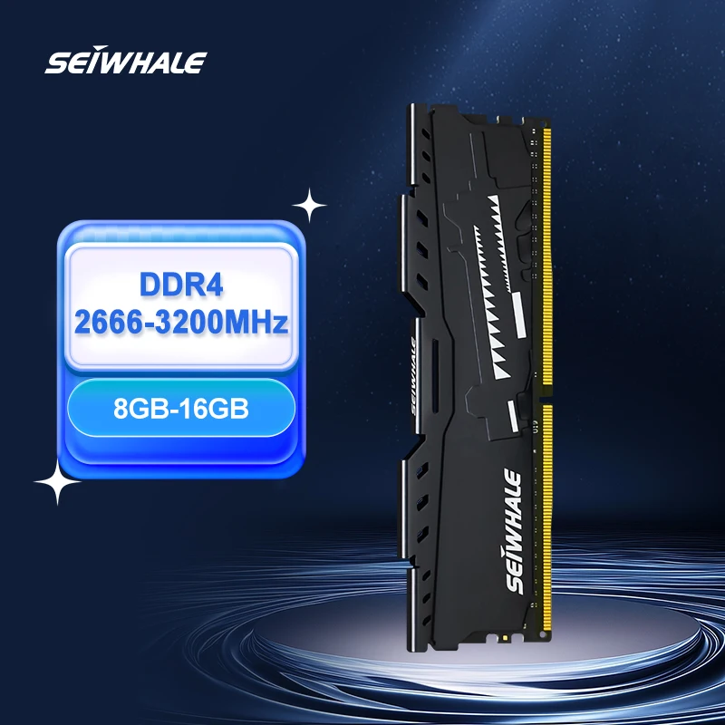 SEIWHALE Memory DDR4 8GB 16GB 2666MHz 3200MHz Desktop Memoria Ram