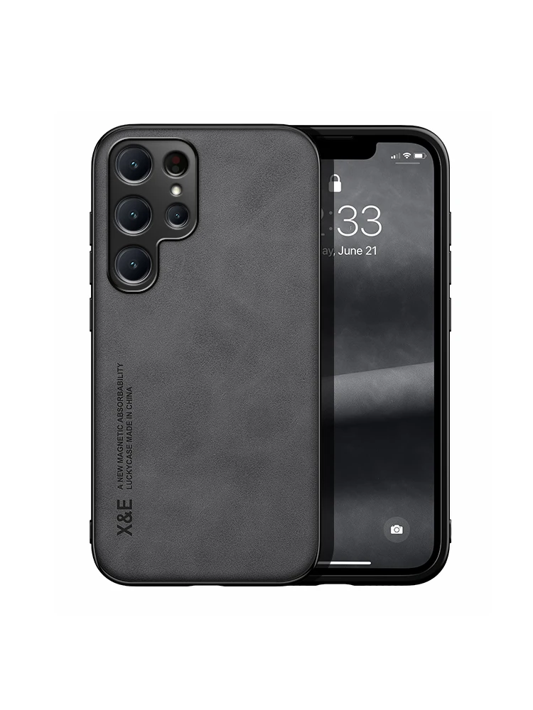 Stoßfest Fall für Samsung Galaxy S25 S24Ultra S23 S22 Plus S23FE S21FE Schutzhülle Magnetische Auto Halter Telefon Coque Fundas