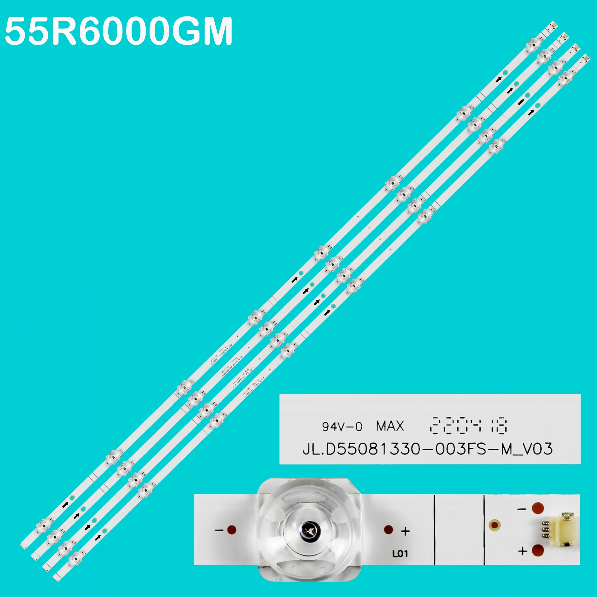 

Светодиодная лента подсветки для 55R6000 55R6000G 55R6000GM JL.D55081330-003FS-M_V03 CRH-BX55Y1U723030 T040806A-REV1.0