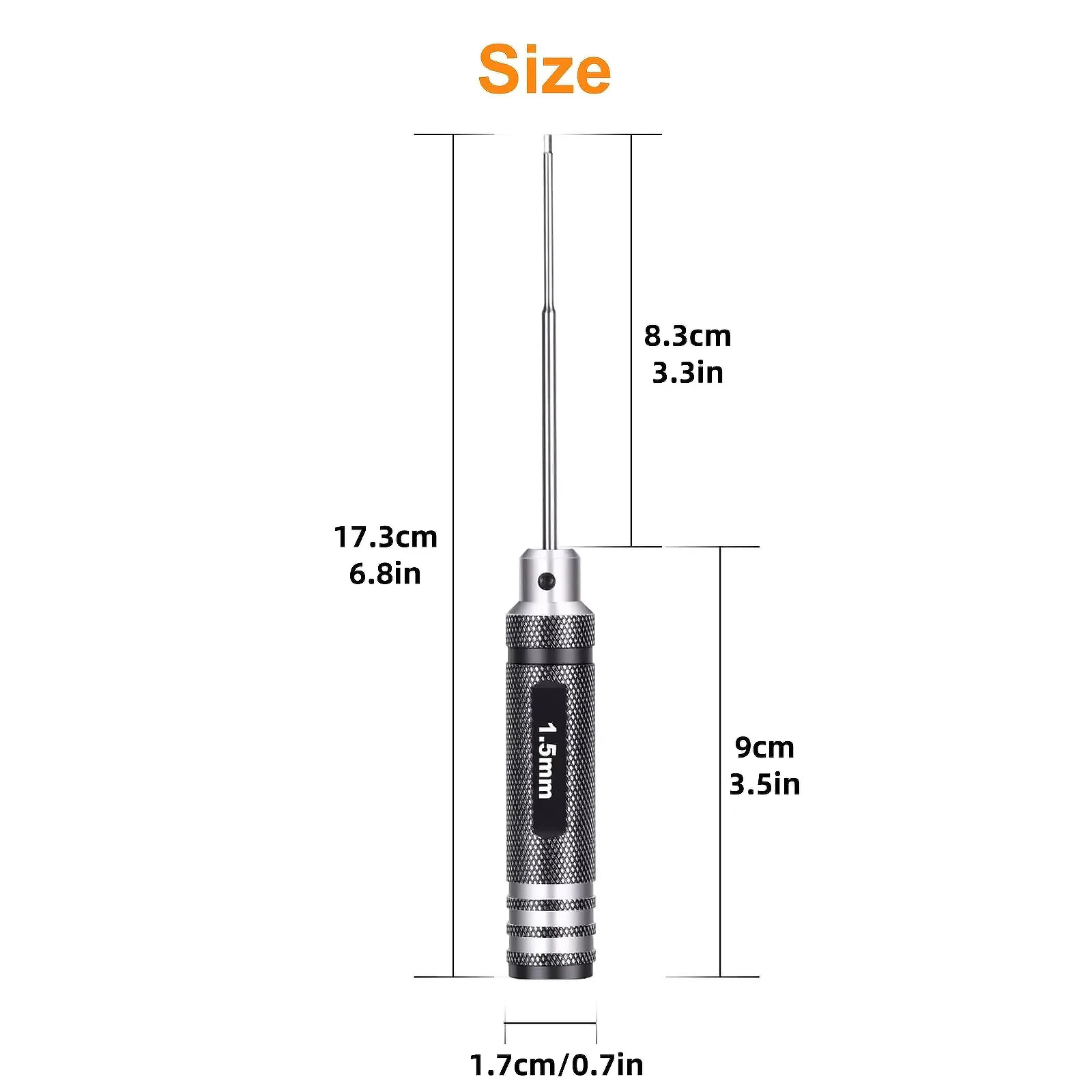 4Pcs/lot RC Tools Hex Nut Screwdriver Set 1.5mm / 2.0mm / 2.5mm / 3.0mm For RC Car Helicopter Boat Drone Repair Tool Kit