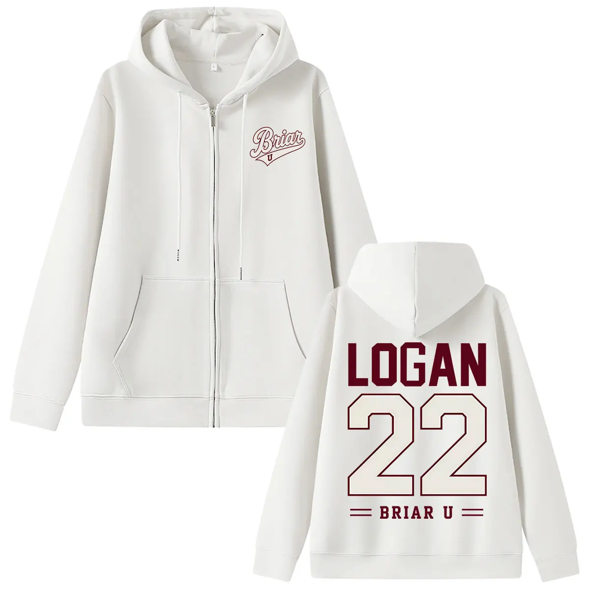 

Off Campus Briar University Hockey Graphic Zipper Hoodie Men Women Vintage Oversized Zip Up Jacket Male Fashion Casual Hoodies
