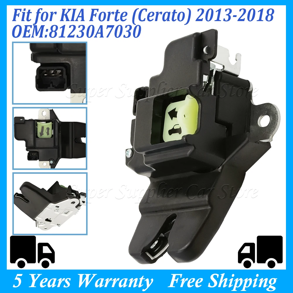 For KIA K3 Cerato Forte 2013-2018 2DR 4DR Entry Latch Lock Assy Trunk Lid & Keyless 81230-A7030 8123A7020 81230-A7020 81230A7030