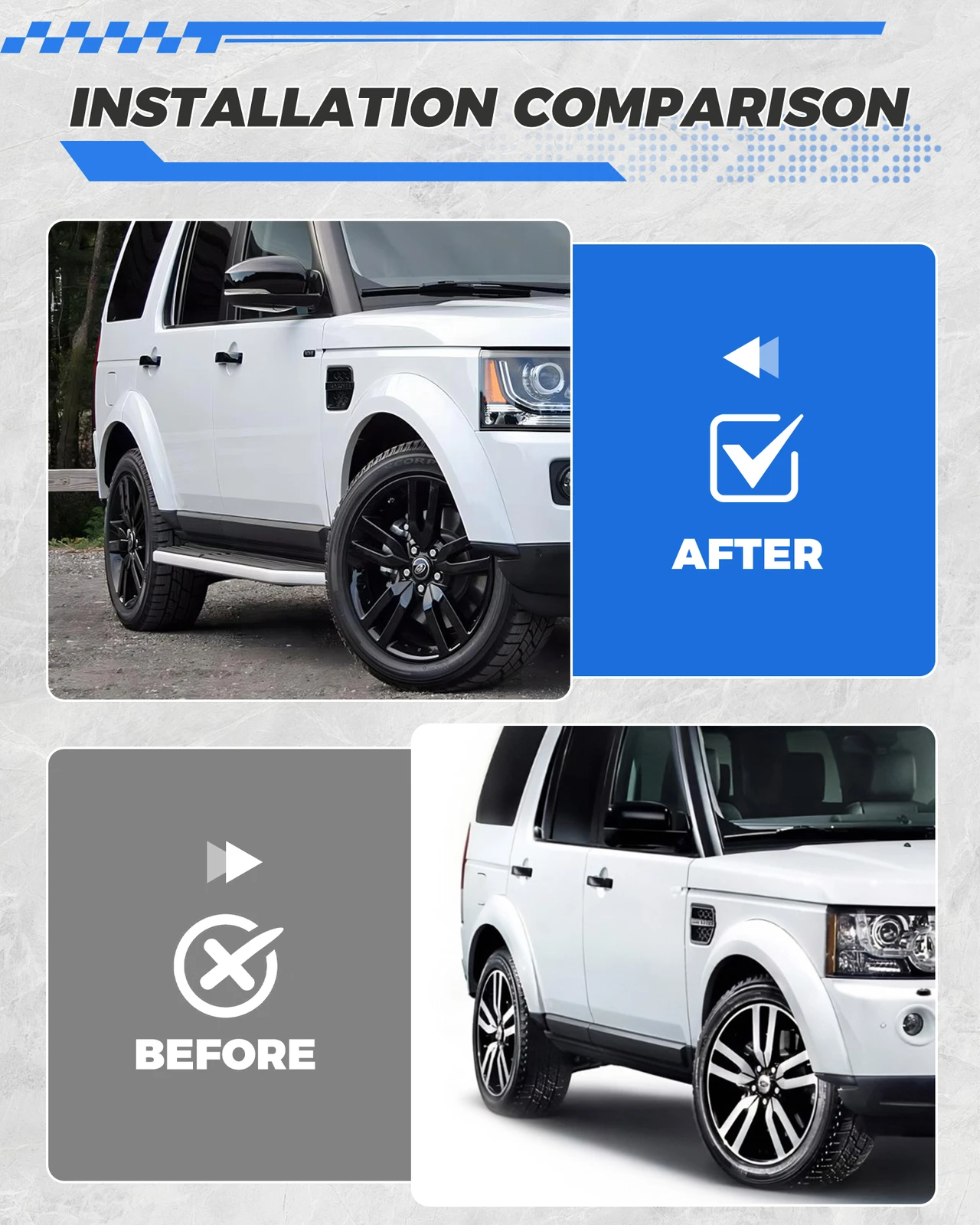 2 Buah Papan Lari untuk Aksesori Land Rover Discovery 3 4 2004-2016 LR3 LR4