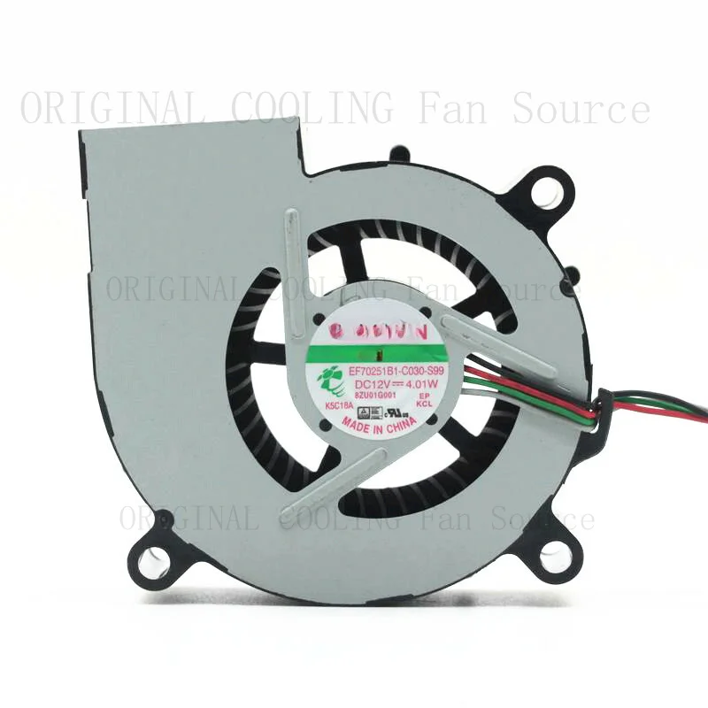 H  1PC FOR SUNON EF70251B1-C030-S99 12V 4.01W 4-Wire Projector Cooling Blower Fan *