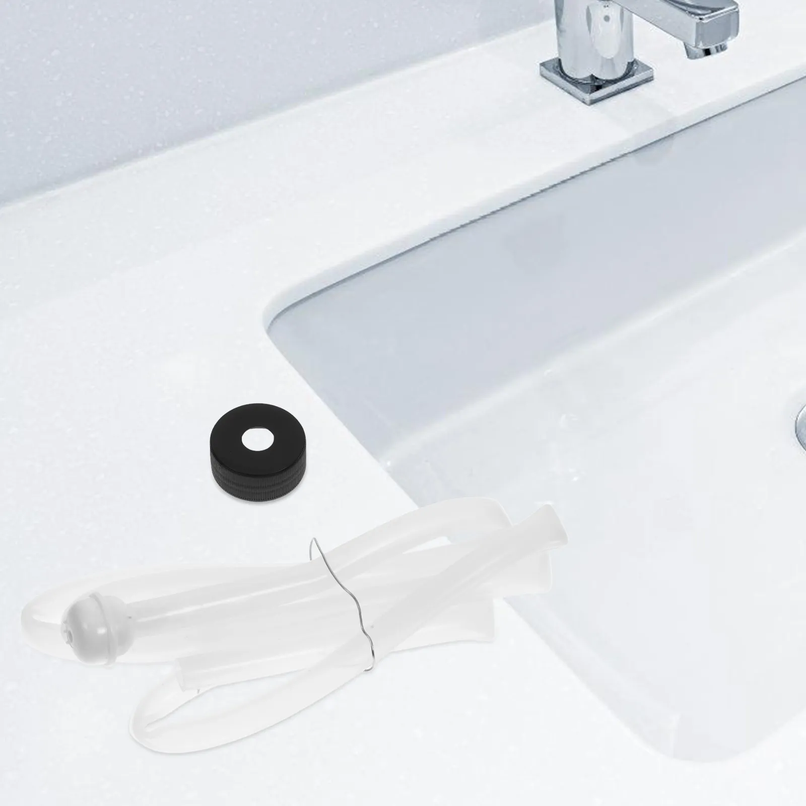 Kitchen Sink Soap Dispenser Extension Tube Kit Adjustable Hose with Rubber ABS Pump Connector