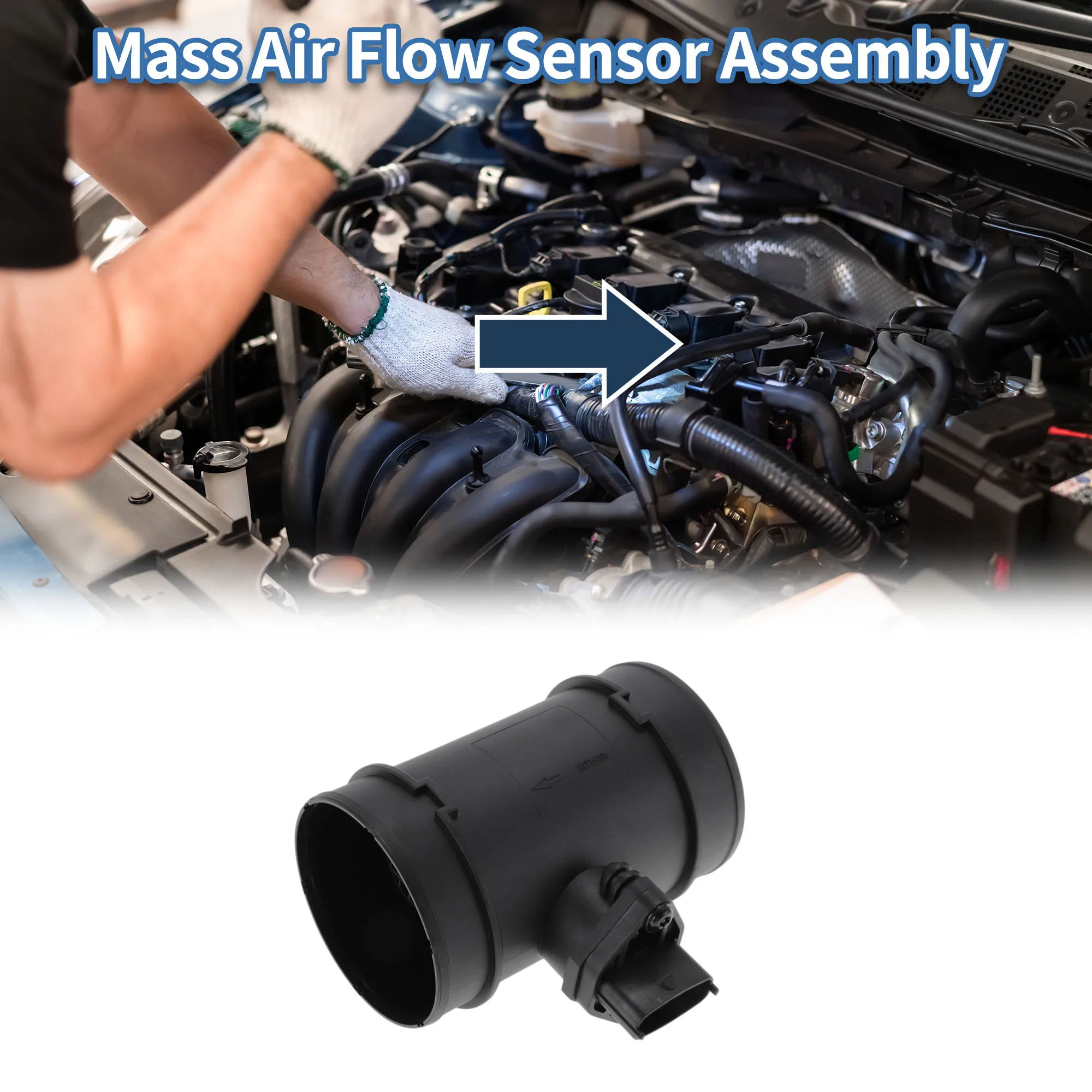 UXCELL Mass Air Flow Sensor Assembly No.24437503 for Opel Frontera B 1998-2002