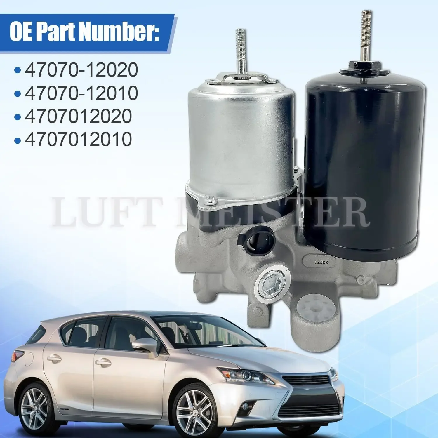 47070-12020, 47070-12010 4707012020 ABS PUMP BRAKE BOOSTER MOTOR ACUMULATOR PRIUS V CT200H NX300H 2010-2018