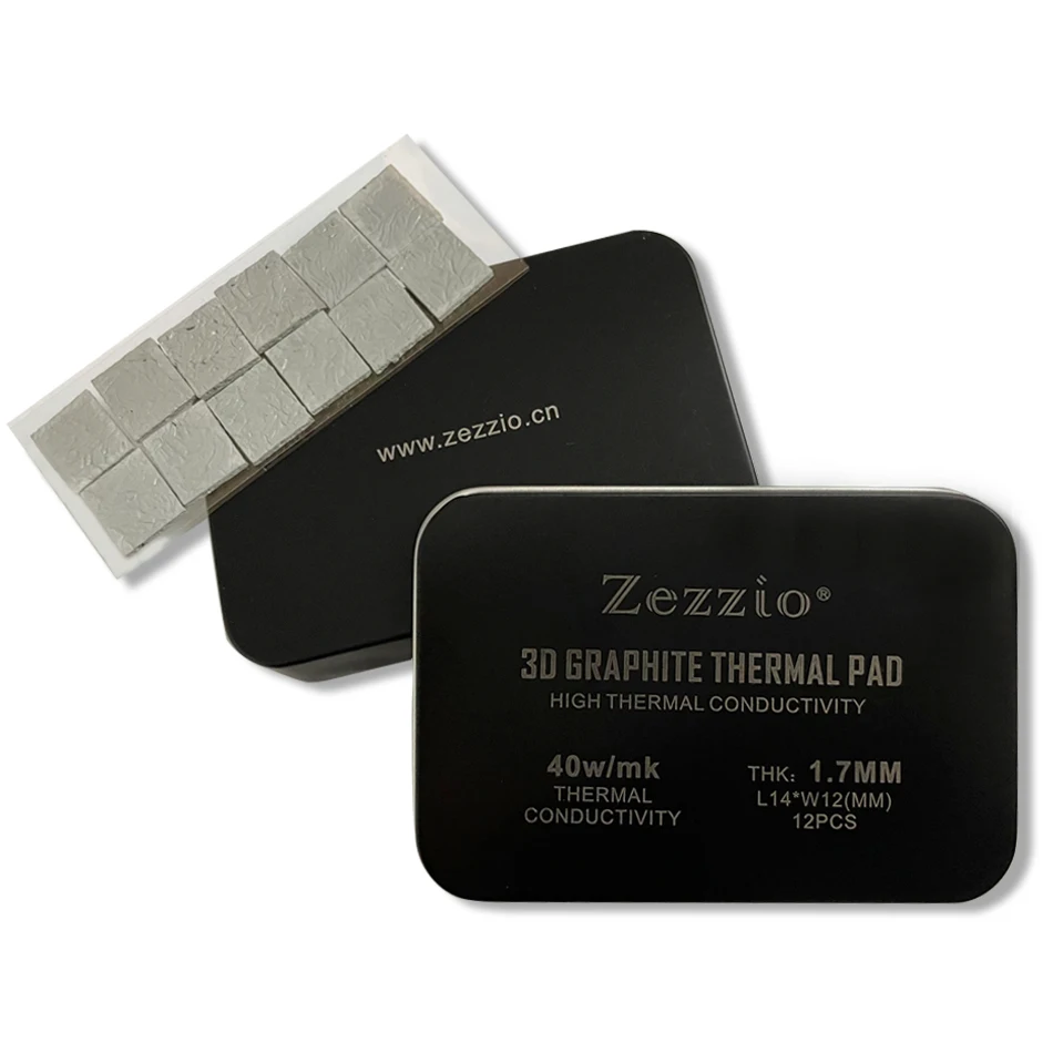 Imagem -04 - Zezzio Térmica Silicone Graxa Pad Memória Térmica Graxa Pad ic Graphene Cooling 3d 40w mk 3090 3080