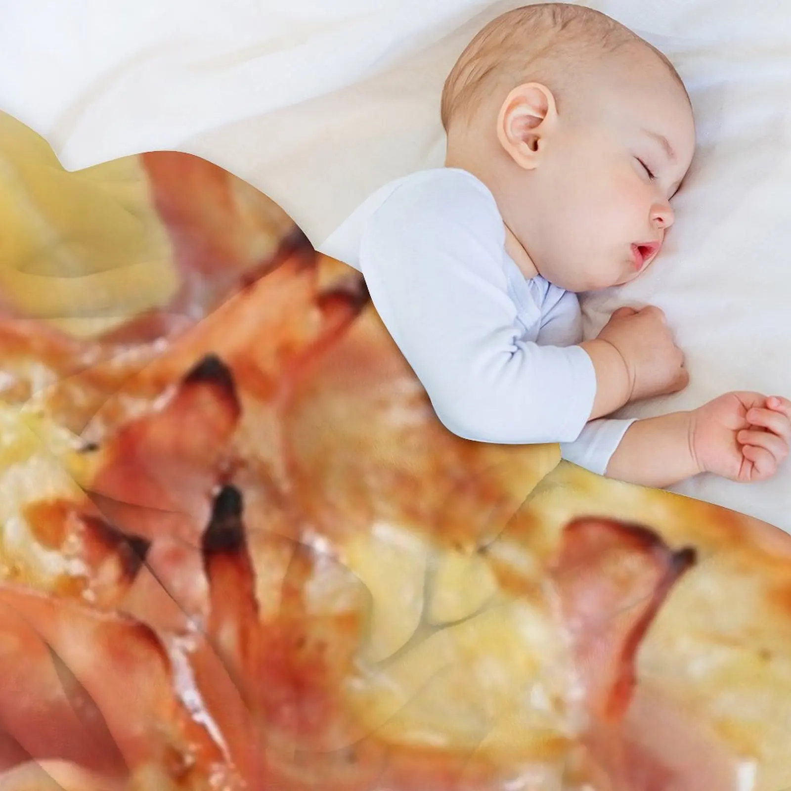 الأناناس البيتزا رمي بطانية لحاف للطفل أزياء الأرائك فروي البطانيات