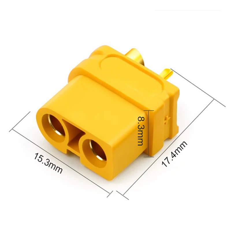 10PCS  XT60U XT60 Upgrade Plug Connector with 3.5mm Gold Plated Banana Plug For Rc Drone Car Boat XT60U-M/F