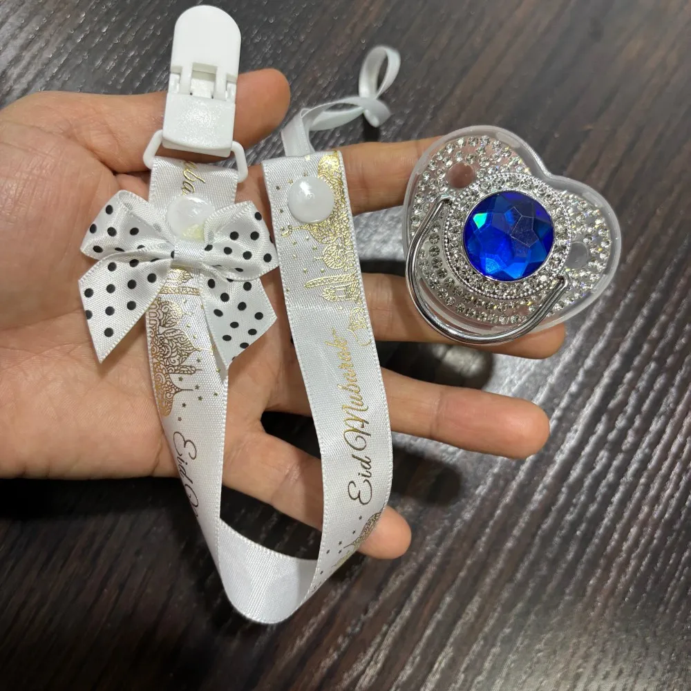 Glistening golden Baby Comfort pacifier & pacifier Holder Newborn Baby Care Products - Unique shining design a soothing gift