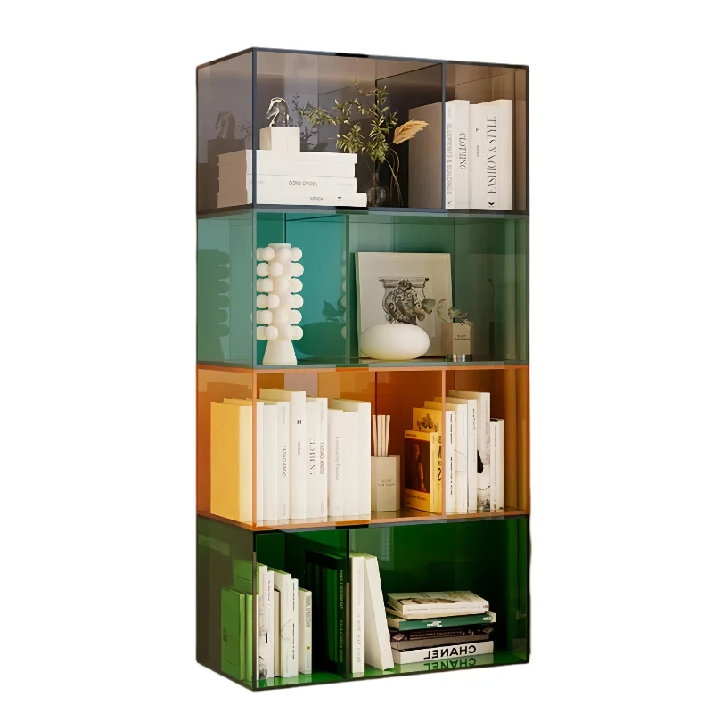 

Bay window student combination bookshelf box modern simple floor cabinet