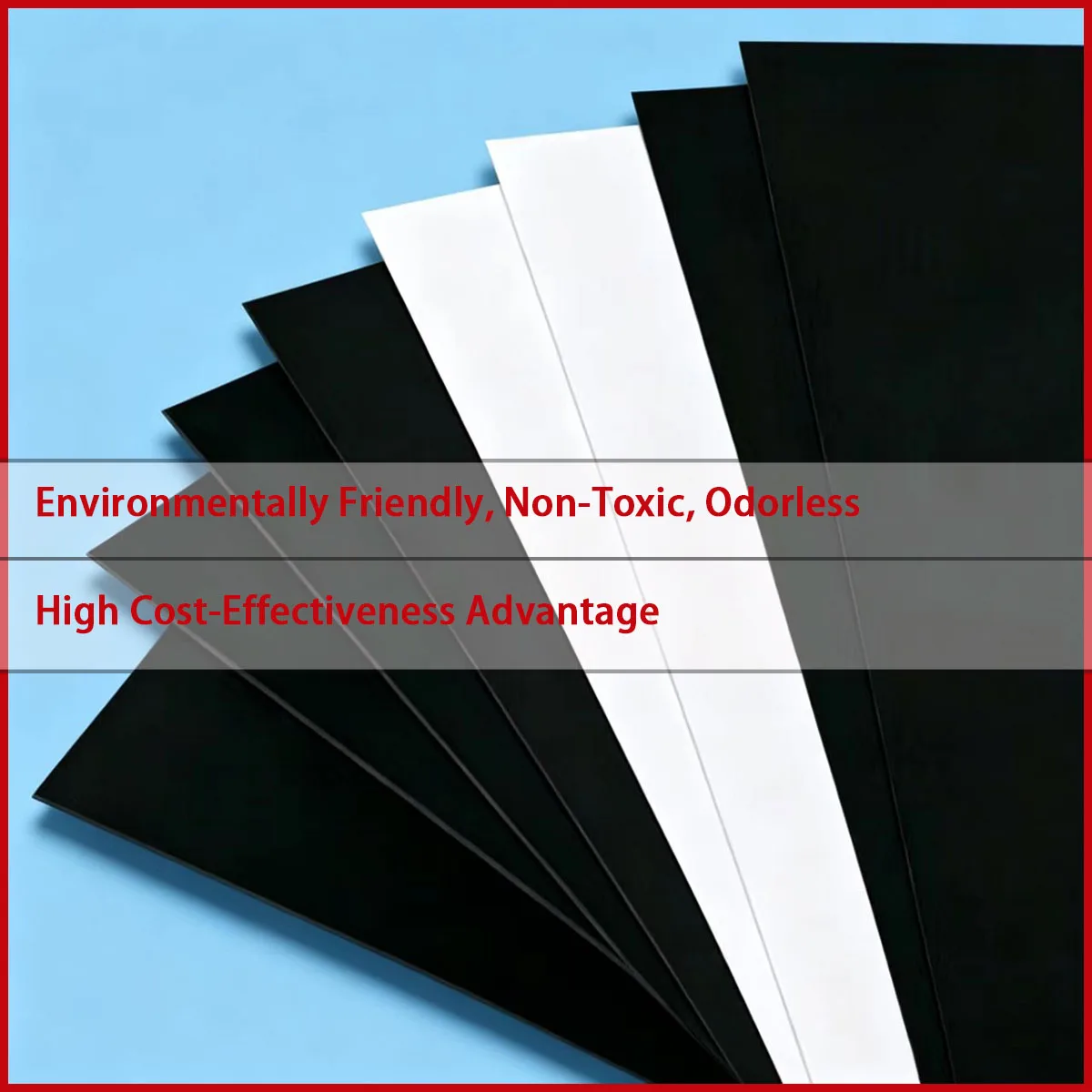 White Black Frosted PP Plastic Board 0.3‑2mm Thickness Polypropylene Plate for Padding Partition Decorative Lining Industrial