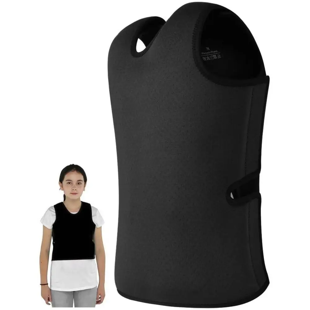 High Quality Black Sensory Vest Breathable Adjustable Compression Vest Mood Processing Disorder Deep Pressure Vest for Kids