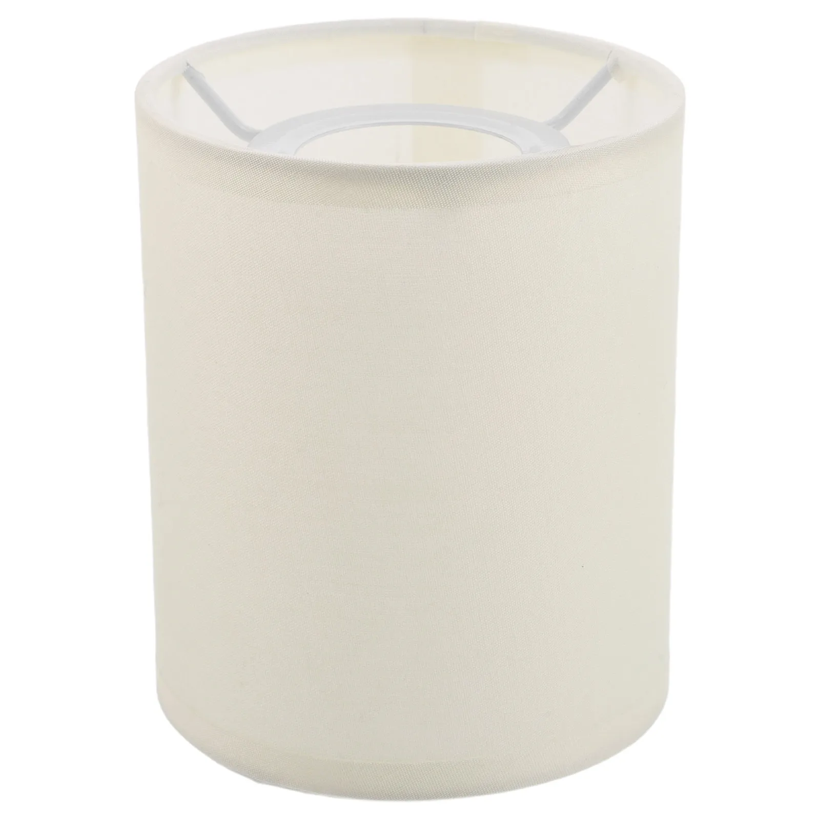 Fabric Lampshade Anti-Glare Drum Shade Minimalist Light Yellow for Bedside Table Lamp E27 Bedroom Living Room Small Lampshade