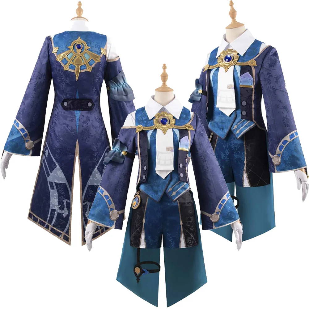 

Mikhail Char Legwork Cosplay Costume Game Honkai: Star Rail Roleplay Jacket Shorts Pants Halloween Carnival Party Fantasia Suit