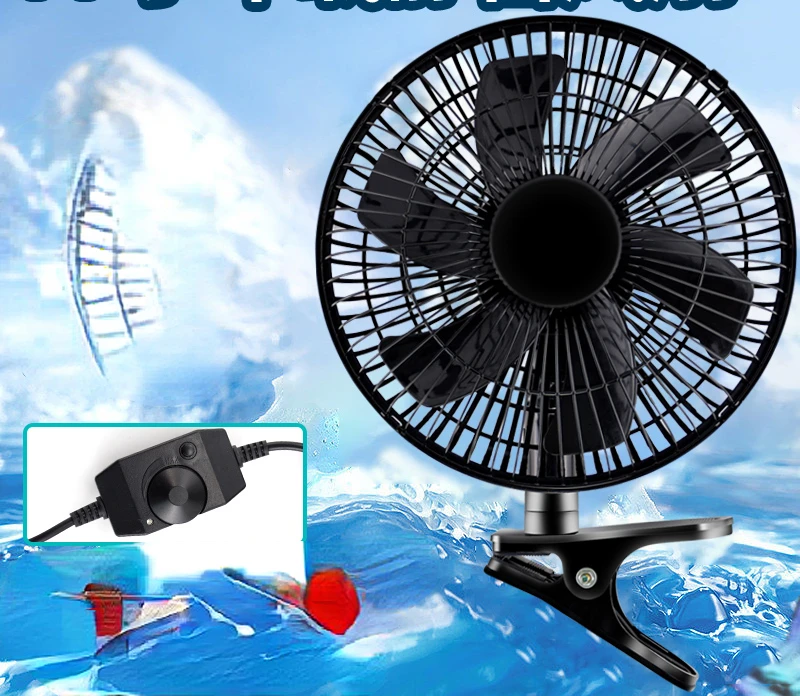 Car mounted fan 24V12V, powerful cooling for large trucks, high-power forklift excavator, forklift engineering, electric fan