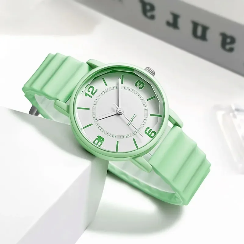 Brand Women Silicone Strap Quartz Watch Jelly Colored Luxury Ladies Watch Fashion Dress Wristwatch Dropshipping Reloj De Mujer