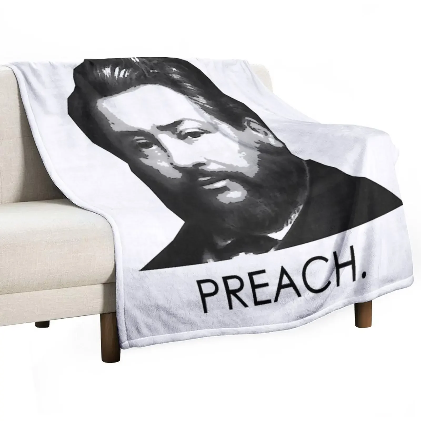 Charles Spurgeon - Preach. Premium Throw Blanket Bed linens warm winter Summer Decorative Sofas Flannels anime Blankets