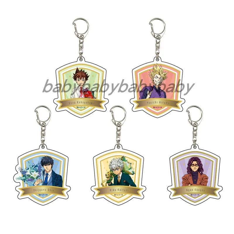 Anime 21 Keychain Doll Shin Seijuro Hiruma Yoichi Kobayakawa Sena Acrylic Keyring Pendant for Gift