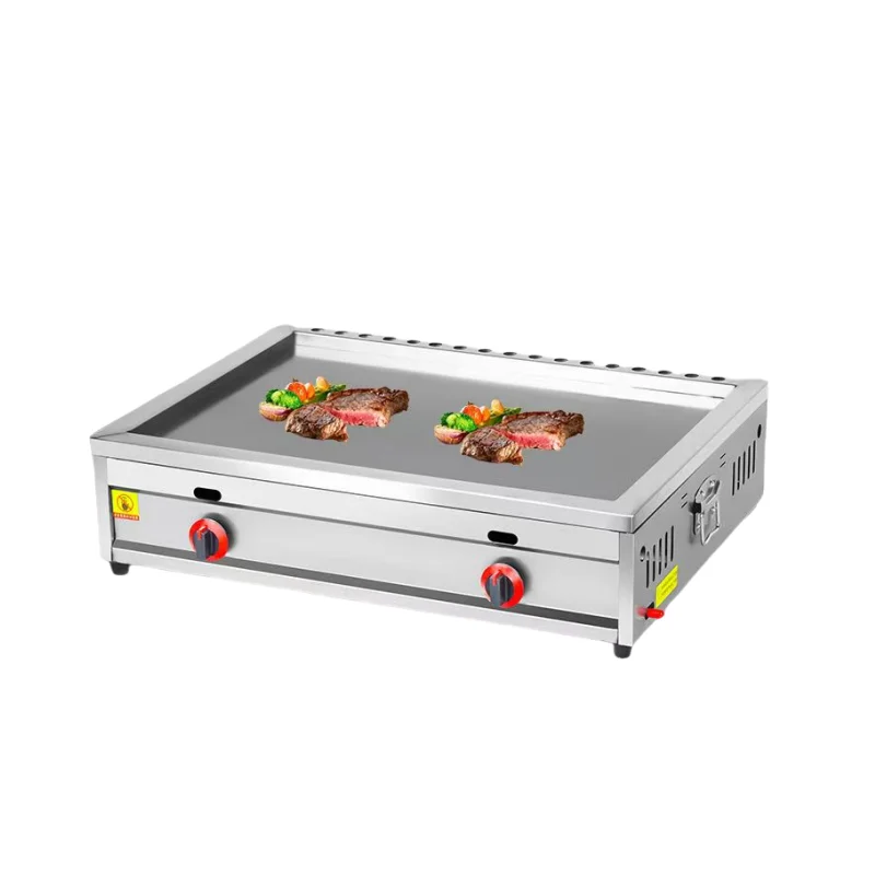 

Практичная коммерческая газовая жаровня-гриль для стейков, бургеров и кальмаров, чугунная плита-печь