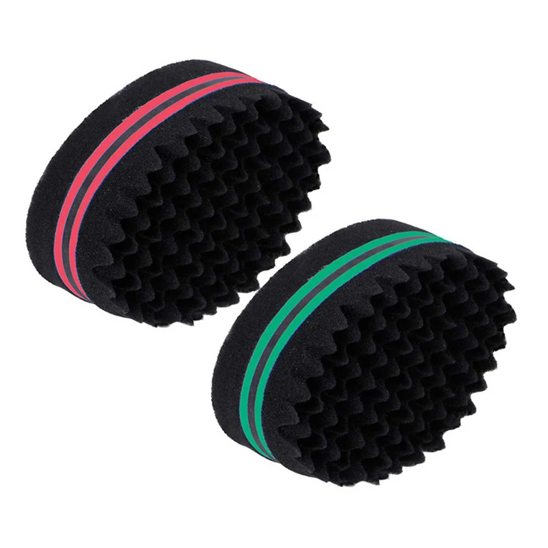 2Pcs Set Afro Curly Hair Sponge Brush