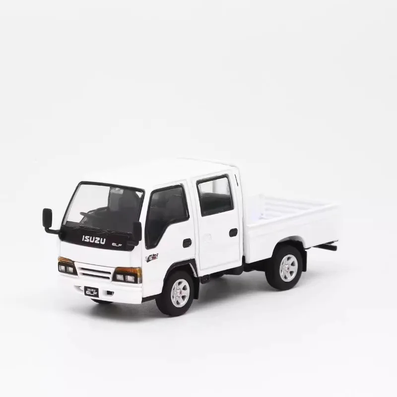 Model 1 1:64 Suzuki ISUZU ELF four-color simulation static alloy car model Collection toys for children's holiday gifts.