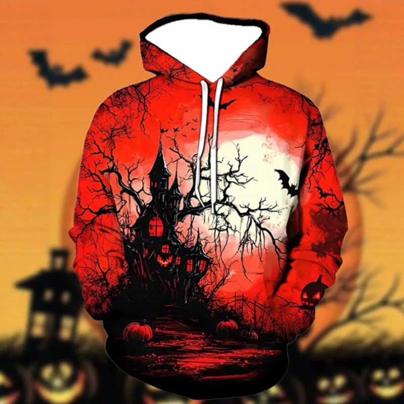

Новые мужские и женские толстовки с капюшоном и длинными рукавами, топы для тренировок на открытом воздухе, повседневные пуловеры, подарки на Хэллоуин