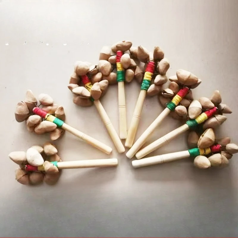 Dora Fruit Hand Rattle Nut Shell Rattle African Drum Backing Track Dora Fruit Shell Hand Rattle Indonesian Hand Rattle