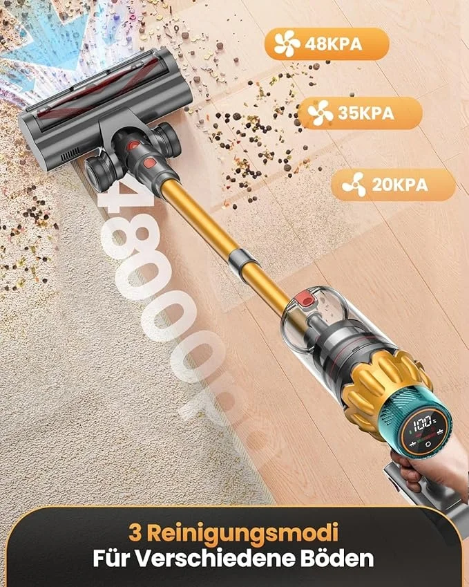 45kpa 650w Self-cleaning Portable Stick Cordless V16 Vacuum Cleaner Handheld for Home Hotel Car