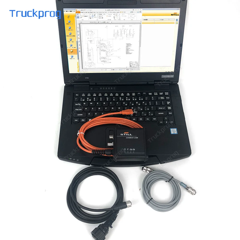 

for Still Forklift Truck Diagnostic Scanner USB canbox 50983605400 Interface CF54 Laptop full set still steds diagnosis tool