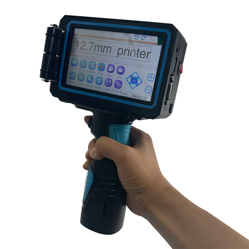 Portable Intelligent Mini Handheld Inkjet Printer for DIY T-shirt Fabric Metal Glass 12.7mm Handheld Printers